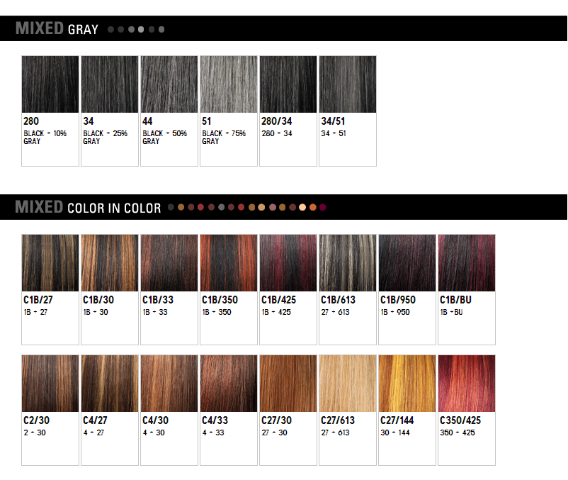 Color Chart for Hair Strokes Set – Supreme Permanent